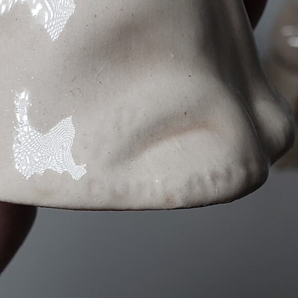 Vintage Small Nativity Set Unpainted Bisque Ceramic Children's Christmas 8PC - Picture 11 of 14